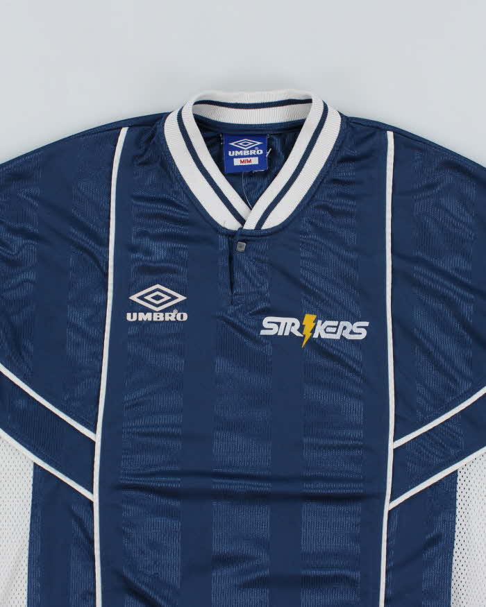 Vintage 90's Umbro Patterned Football Training Shirt - M