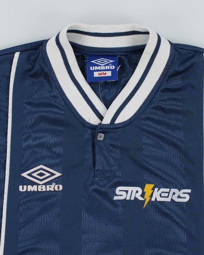 Vintage 90's Umbro Patterned Football Training Shirt - M