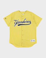 Vintage Y2K Yankee Striped MLB Baseball Jersey - M
