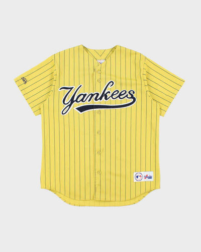 Vintage Y2K Yankee Striped MLB Baseball Jersey - M