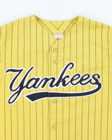 Vintage Y2K Yankee Striped MLB Baseball Jersey - M