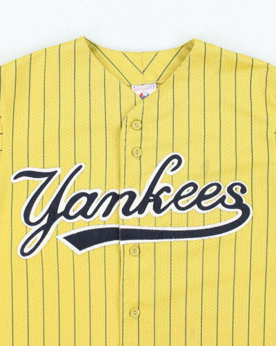Vintage Y2K Yankee Striped MLB Baseball Jersey - M
