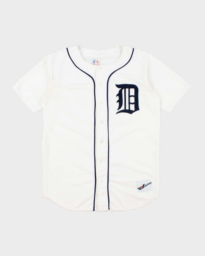 Vintage 90's Boston MLB Embroidered Patch Baseball Jersey - XL