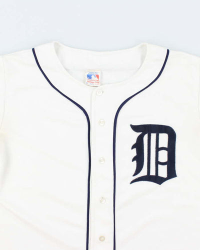 Vintage 90's Boston MLB Embroidered Patch Baseball Jersey - XL