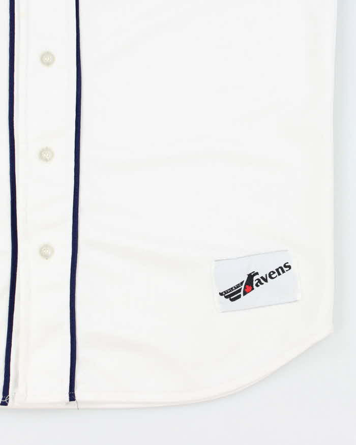Vintage 90's Boston MLB Embroidered Patch Baseball Jersey - XL