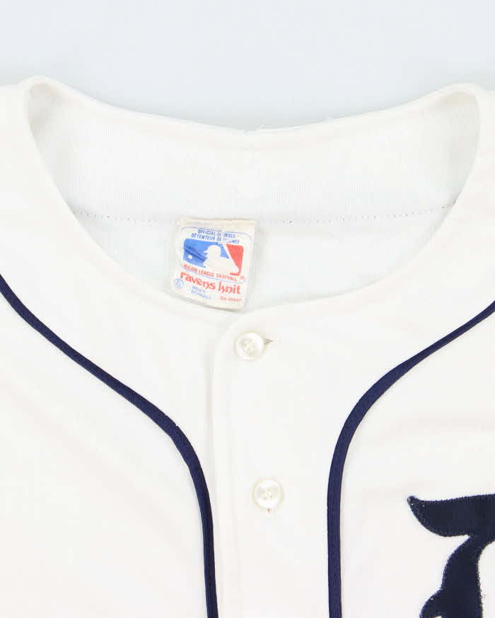 Vintage 90's Boston MLB Embroidered Patch Baseball Jersey - XL