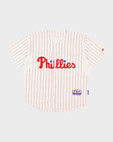 Vintage Philadelphia Phillies Oversized Striped Baseball Jersey - L