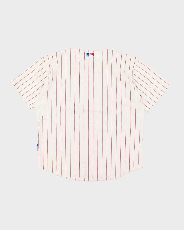Vintage Philadelphia Phillies Oversized Striped Baseball Jersey - L