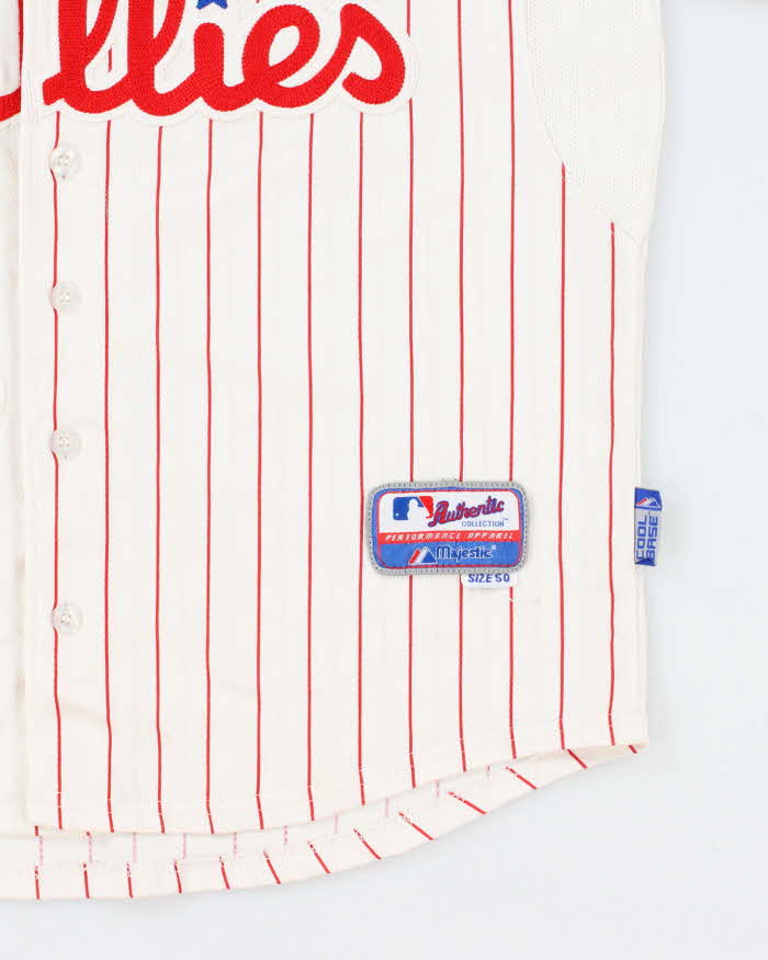 Vintage Philadelphia Phillies Oversized Striped Baseball Jersey - L