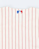 Vintage Philadelphia Phillies Oversized Striped Baseball Jersey - L
