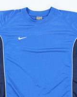 Vintage Nike Small Swoosh Lightweight Football Training Jersey - L