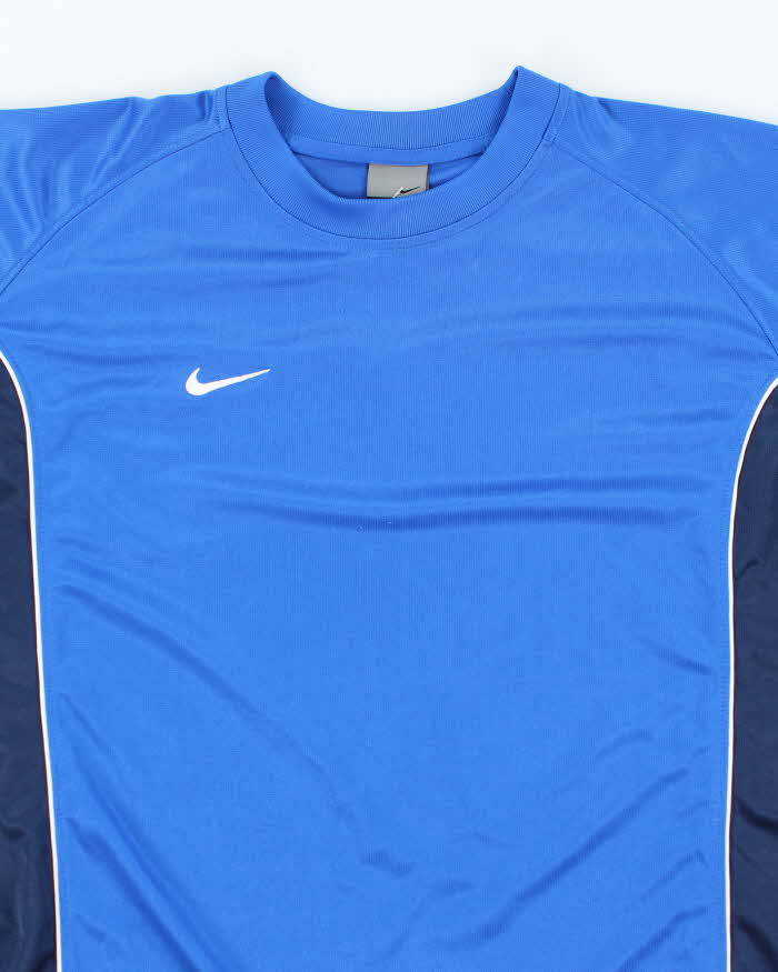 Vintage Nike Small Swoosh Lightweight Football Training Jersey - L