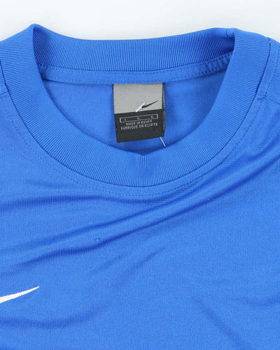 Vintage Nike Small Swoosh Lightweight Football Training Jersey - L