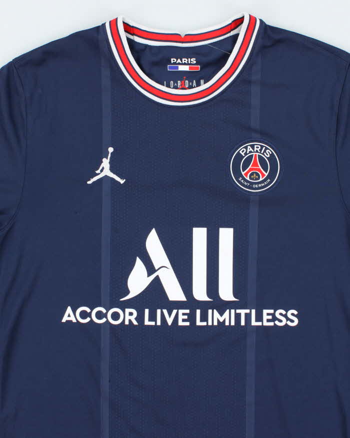 Jordan Paris Saint German Home French Football Shirt - M