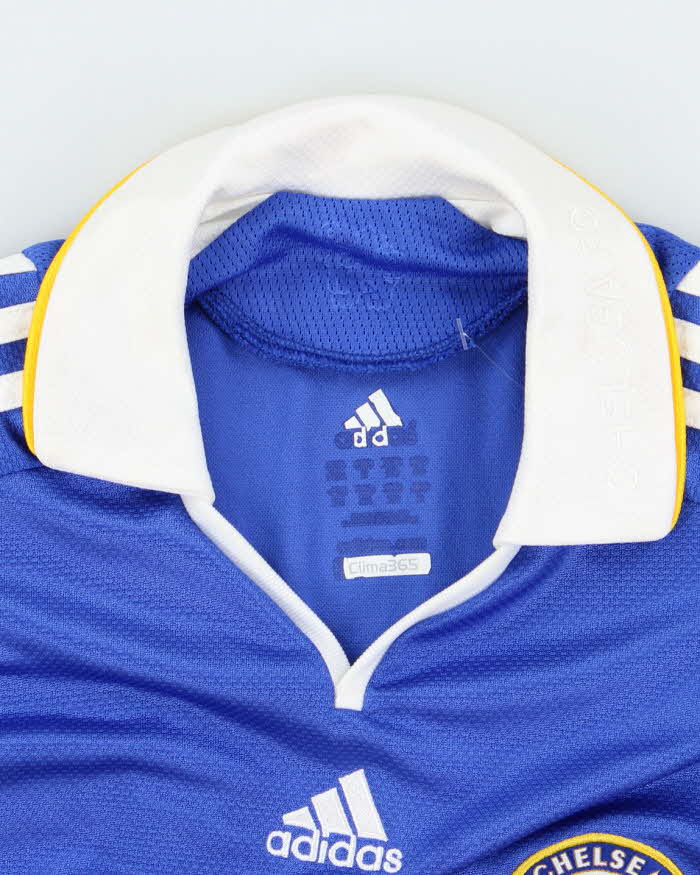 Vintage Adidas Chelsea FC 2008/09 Home Football Long Sleeve Shirt