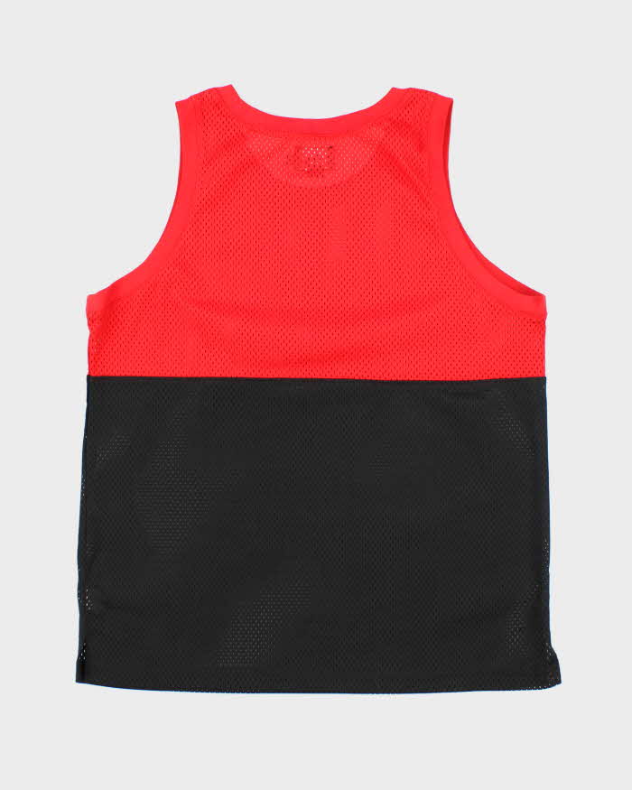 Vintage 2000's Stussy Two Tone Spell Out Graphic Basketball Jersey - M
