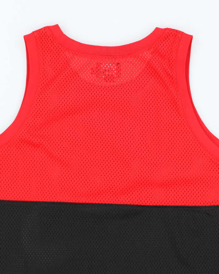 Vintage 2000's Stussy Two Tone Spell Out Graphic Basketball Jersey - M
