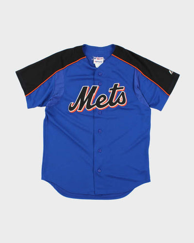 Vintage 2000's Majestic New York Mets Embroidered Baseball Jersey - M