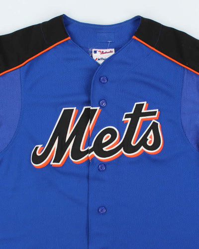 Vintage 2000's Majestic New York Mets Embroidered Baseball Jersey - M