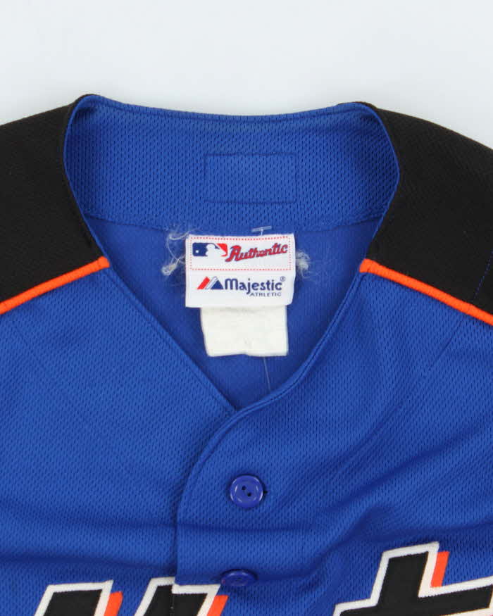 Vintage 2000's Majestic New York Mets Embroidered Baseball Jersey - M
