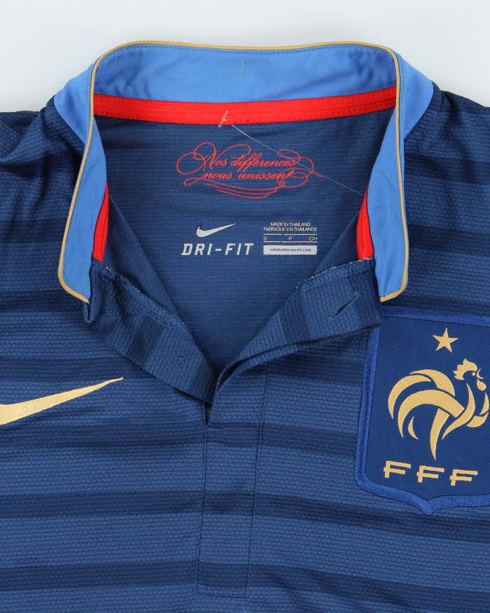 Nike France FFF 2012/13 Home International Football Shirt - S