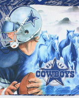 Vintage 90's CCM Dallas Cowboys NFL All Over Print Sports Jersey - XL