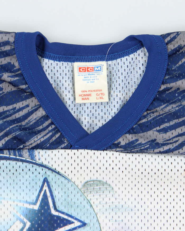 Vintage 90's CCM Dallas Cowboys NFL All Over Print Sports Jersey - XL