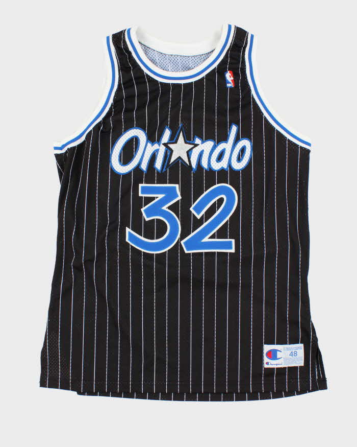 Vintage Champion Orlando Magic Striped NBA Sports Jersey - L
