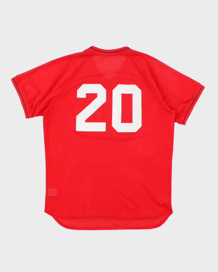 Vintage 90's Boston Red Sox MLB Spell Out Baseball Jersey - L