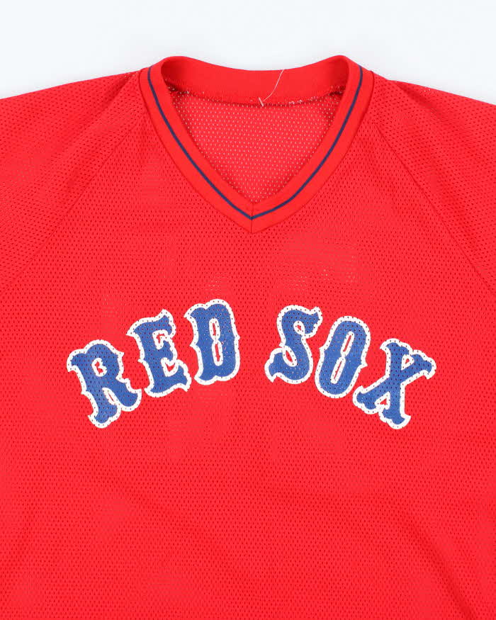 Vintage 90's Boston Red Sox MLB Spell Out Baseball Jersey - L