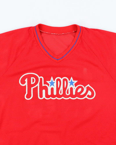 Vintage 90's Philadelphia Phillies Spell Out Baseball Top - L
