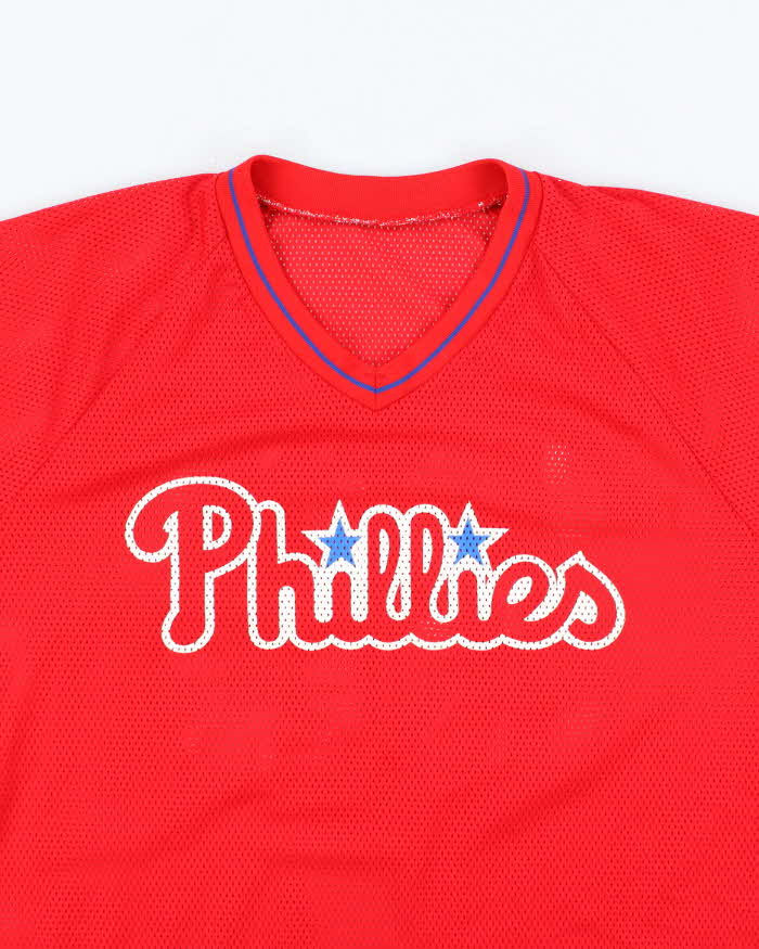 Vintage 90's Philadelphia Phillies Spell Out Baseball Top - L