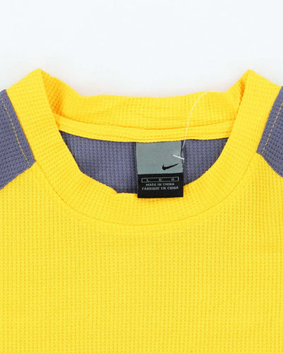 Vintage Y2K Nike Two Tone Small Swoosh Sports T-Shirt - L