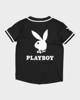 Vintage Y2K Playboy Embroidered Logo Baseball Jersey - S