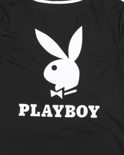 Vintage Y2K Playboy Embroidered Logo Baseball Jersey - S
