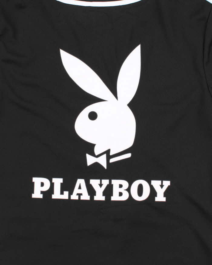 Vintage Y2K Playboy Embroidered Logo Baseball Jersey - S