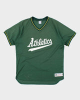 Vintage 90's Oakland Athletics Spell Out Baseball Sports T-Shirt - XL