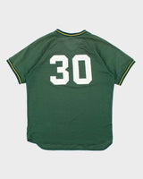 Vintage 90's Oakland Athletics Spell Out Baseball Sports T-Shirt - XL