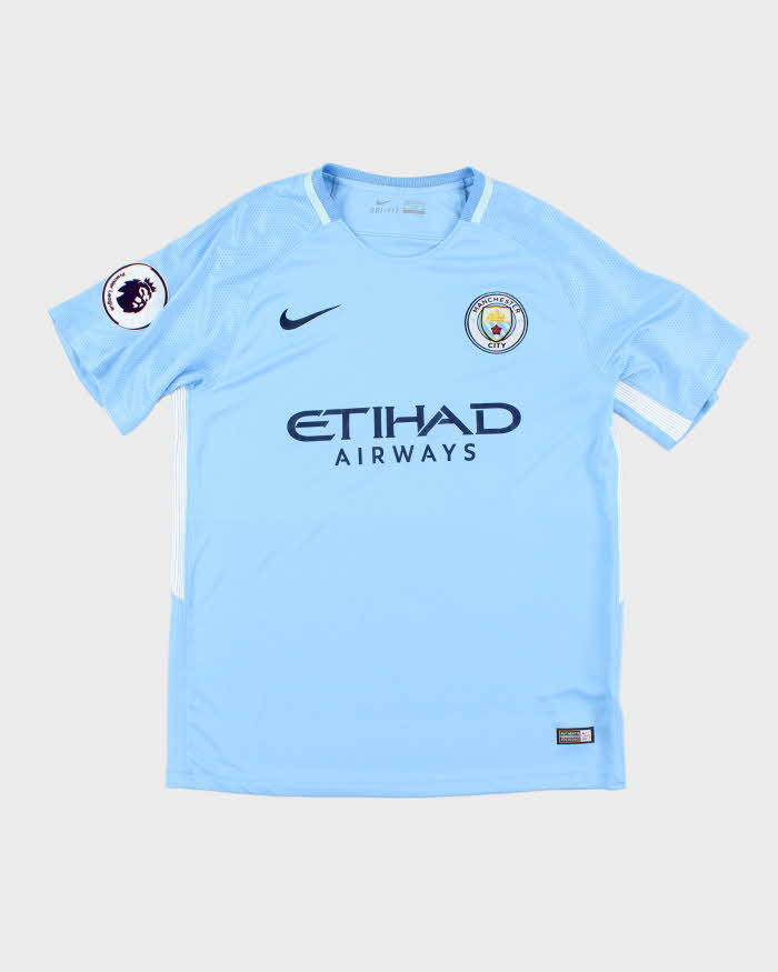 Nike Manchester City FC 2017/18 Home Football Shirt - XL
