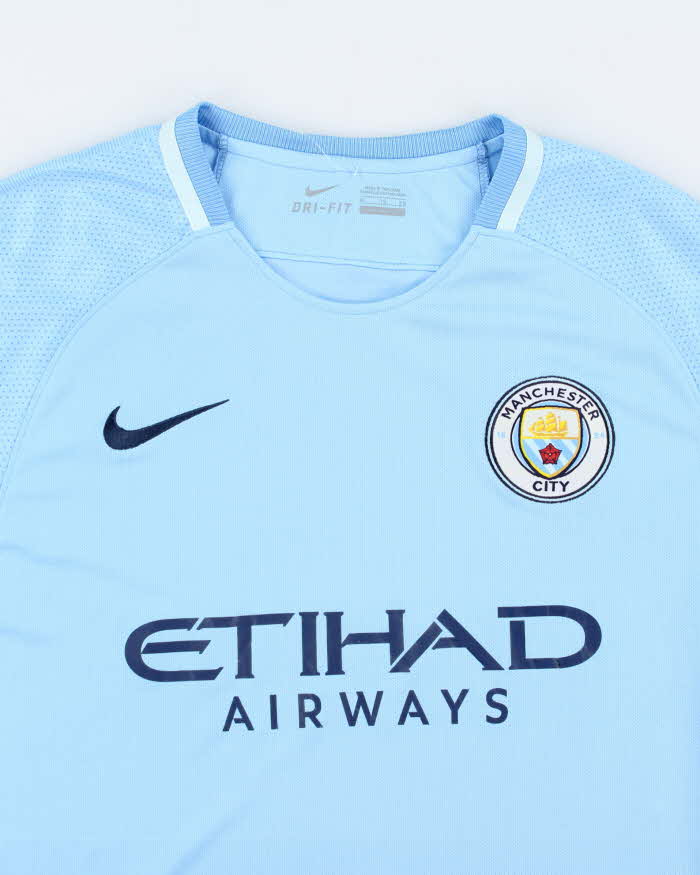 Nike Manchester City FC 2017/18 Home Football Shirt - XL