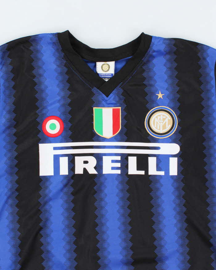 Vintage Inter Milan Club Official Home Football Shirt - L