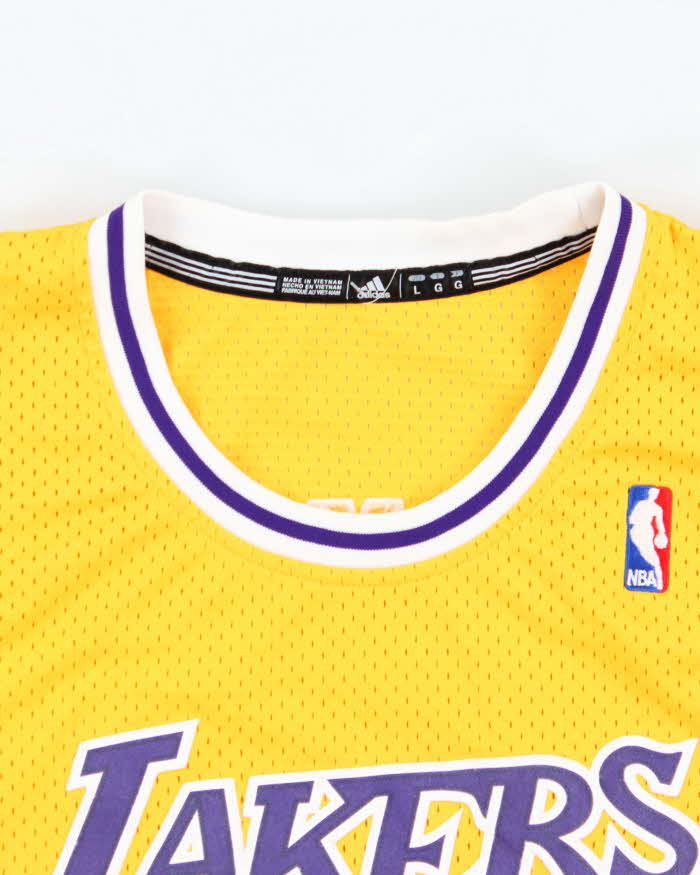 Vintage Hardwood Classics LA Lakers NBA Basketball Jersey - L