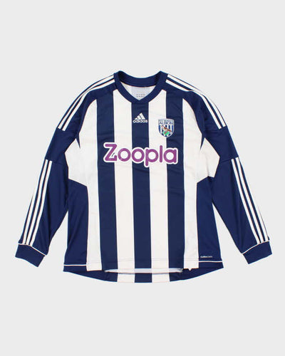 Adidas West Bromwich Albion Long Sleeve 2012/13 Home Football Shirt - XL