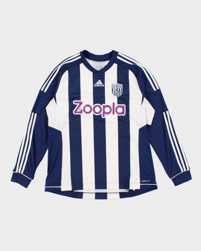 Adidas West Bromwich Albion Long Sleeve 2012/13 Home Football Shirt - XL