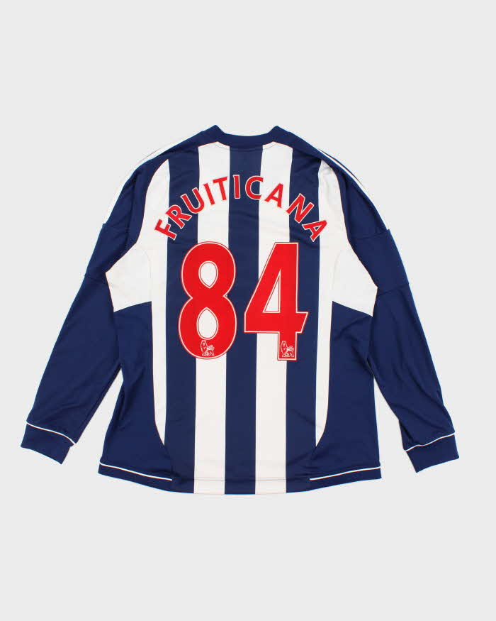 Adidas West Bromwich Albion Long Sleeve 2012/13 Home Football Shirt - XL