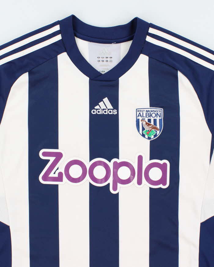 Adidas West Bromwich Albion Long Sleeve 2012/13 Home Football Shirt - XL