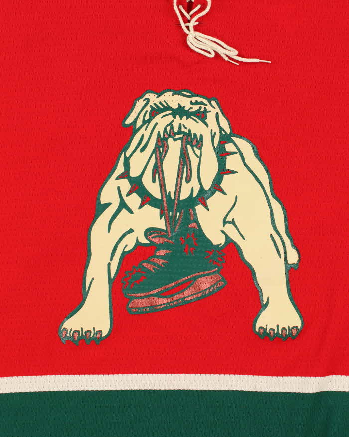 Vintage 90's Bulldog Graphic Oversized Ice Hockey Jersey - XXL