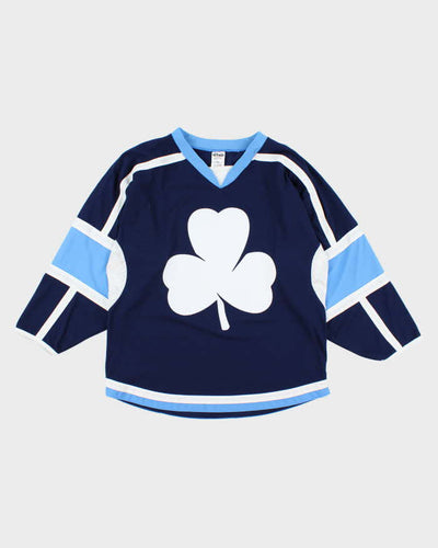Vintage 2000's Shamrock Oversized Ice Hockey Jersey - M