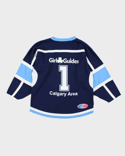 Vintage 2000's Shamrock Oversized Ice Hockey Jersey - M