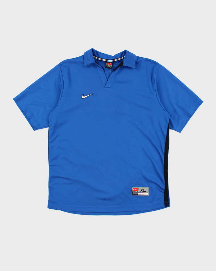 Vintage Nike Lightweight Small Swoosh Collar Sports Shirt - XL
